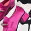 Chanel Heel 4cm Pearl Loafers Satin Fuchsia 2020