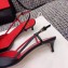 Valentino Heel 4cm VLOGO Calfskin Slingback Pumps Black 2019