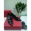 Valentino Heel 7.5cm VLOGO Calfskin Pumps So Black 2019
