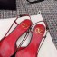 Valentino Heel 4cm VLOGO Calfskin Slingback Pumps Black 2019