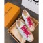 Louis Vuitton Monogram-print Frontrow Sneakers White/Fuchsia 2020
