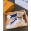 Louis Vuitton Monogram-print Frontrow Sneakers White/Blue 2020