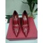 Valentino Heel 7.5cm VLOGO Calfskin Pumps Red 2019