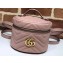 Gucci GG Marmont Mini Backpack Bag 598594 Nude Pink