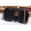 Gucci GG Marmont Mini Shoulder Bag 598596 Black
