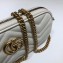 Gucci GG Marmont Mini Shoulder Bag 598596 White
