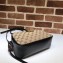 Gucci GG Marmont Small Matelassé Shoulder Camera Bag 447632 Diagonal GG Canvas Black