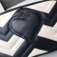 Gucci GG Marmont Small Matelassé Shoulder Camera Bag 447632 Leather Black/White