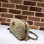 Gucci GG Marmont Small Matelassé Shoulder Camera Bag 447632 Velvet Taupe