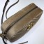 Gucci GG Marmont Small Matelassé Shoulder Camera Bag 447632 Velvet Taupe