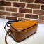 Gucci Diagonal GG Marmont Small Shoulder Camera Bag 447632 Brown
