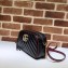 Gucci Diagonal GG Marmont Small Shoulder Camera Bag 447632 Black