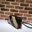 Gucci Diagonal GG Marmont Small Shoulder Camera Bag 447632 Black/Beige