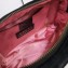 Gucci GG Marmont Small Matelassé Shoulder Camera Bag 447632 Velvet Embroidered Flower Black