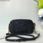 Gucci GG Marmont Small Matelassé Shoulder Camera Bag 447632 Leather Black