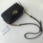 Gucci GG Marmont Small Matelassé Shoulder Camera Bag 447632 Leather Black