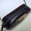 Gucci Diagonal GG Marmont Small Shoulder Camera Bag 447632 Black/Beige