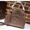 Gucci Soho Leather Shoulder Small Bag 336751 Pink Gold