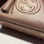 Gucci Soho Leather Shoulder Small Bag 336751 Pink Gold