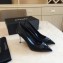 Chanel Pearl Heel 8cm Lambskin and Patent Calfskin Pumps G35534 Black 2020