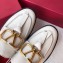 Valentino Leather Loafers With V Logo White 2020