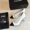 Chanel Pearl Heel 8cm Lambskin and Patent Calfskin Pumps G35534 White/Black 2020