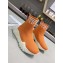 Versace Logo Print Knit Sock Sneakers Orange 2019