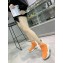 Versace Logo Print Knit Sock Sneakers Orange 2019