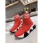 Versace Logo Print Knit Sock Sneakers Red 2019
