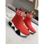 Versace Logo Print Knit Sock Sneakers Red 2019