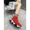 Versace Logo Print Knit Sock Sneakers Red 2019