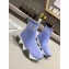 Versace Logo Print Knit Sock Sneakers Sky Blue 2019