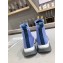 Versace Logo Print Knit Sock Sneakers Sky Blue 2019