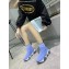 Versace Logo Print Knit Sock Sneakers Sky Blue 2019