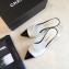Chanel Pearl Heel 8cm Lambskin and Patent Calfskin Mules G35540 White/Black 2020