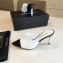 Chanel Pearl Heel 8cm Lambskin and Patent Calfskin Mules G35540 White/Black 2020