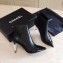 Chanel Pearl Heel 8cm Lambskin and Patent Calfskin Ankle Boots G35548 Black 2020
