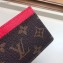 Louis Vuitton Card Holder Monogram Canvas M60703 Red
