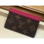 Louis Vuitton Card Holder Monogram Canvas M60703 Fuchsia