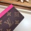 Louis Vuitton Card Holder Monogram Canvas M60703 Fuchsia