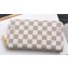 Louis Vuitton Zippy Wallet Damier Azur Canvas N63503 Pink