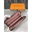 Louis Vuitton Zippy Wallet Damier Ebene Canvas N60046 Pink