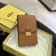 Fendi Vertical Wallet On Chain Kan U Mini Bag Brown 2020