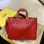 Fendi Calf Leather FF Tote Medium Bag Red 2020
