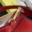 Fendi Calf Leather FF Tote Medium Bag Red 2020
