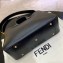 Fendi Calf Leather FF Tote Medium Bag Black 2020
