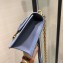 Dior 30 Montaigne Stamped Grain Calfskin Flap Chain Bag Baby Blue 2020