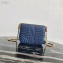 Prada Diagramme Leather Shoulder Bag 1BD217 Blue 2020
