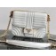 Prada Diagramme Leather Shoulder Bag 1BD217 White 2020