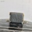 Prada Diagramme Leather Shoulder Bag 1BD217 Gray 2020
